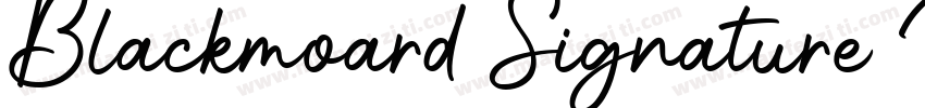 Blackmoard Signature Regular字体转换